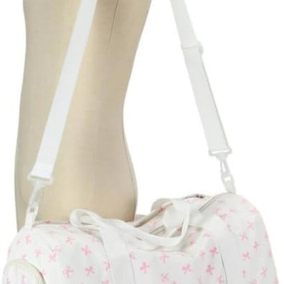 Duffle Bag for Girls Kids Gym Sports Women Workout Travel Bag Weekender with Sho - Picture 3 of 9